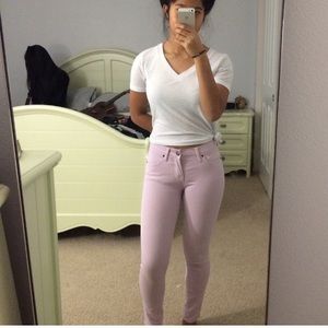 UO Lavender Skinny Jeans